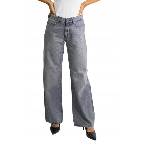 Pantalone palazzo con brillantini Only
